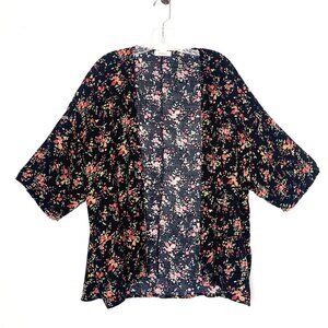 Vintage Y2K Hopely Women’s Size Small Floral Kimono Cardigan